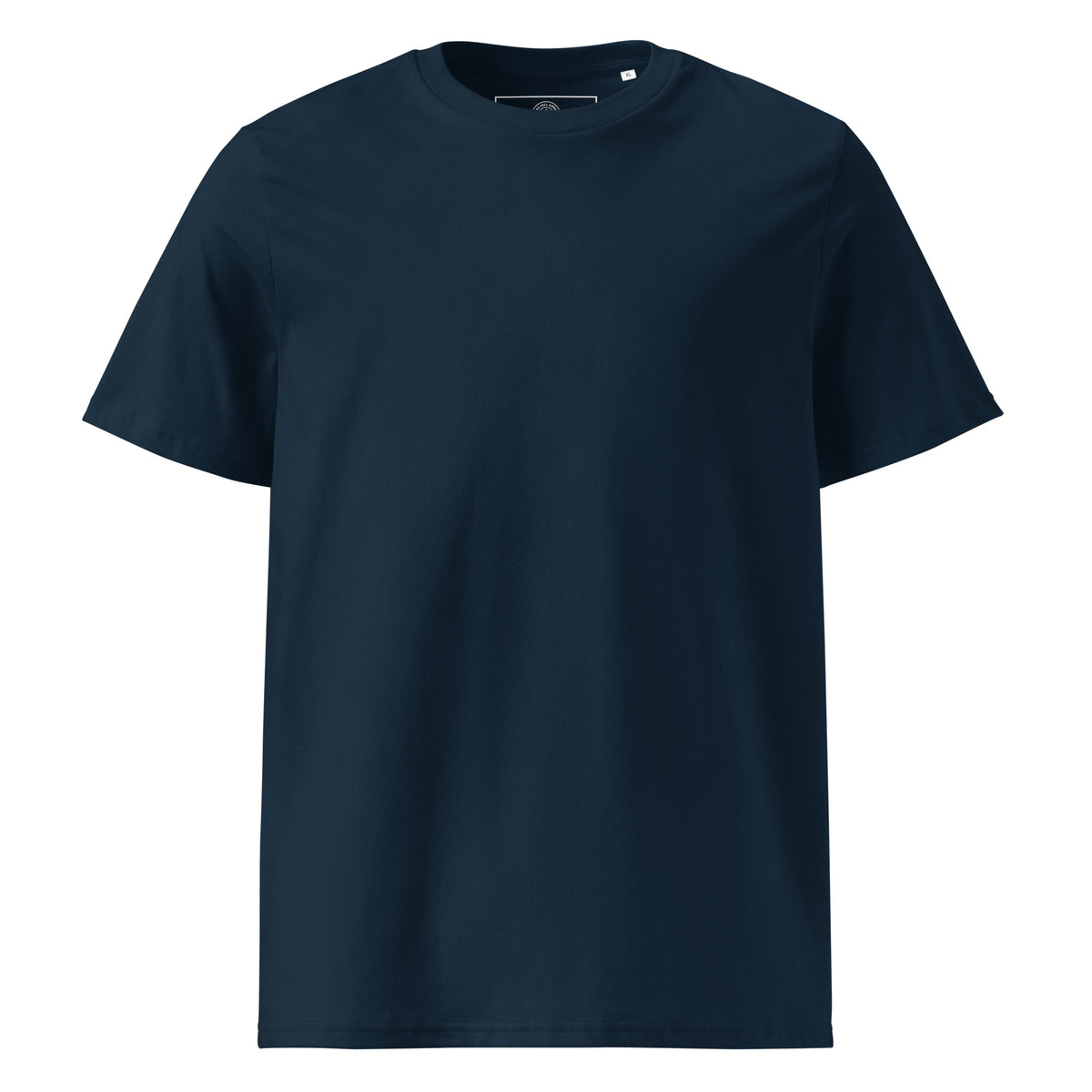 Napes Needle Organic Cotton Tee in French Navy, front view