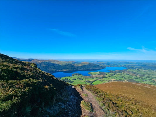Bassenthwaite Lake viewed from the western approach to Skiddaw