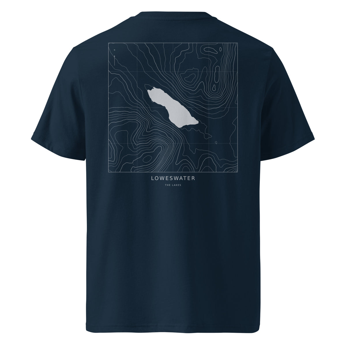 Loweswater Contour T-Shirt in French Navy, back view