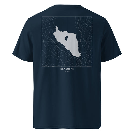 Grasmere Contour T-Shirt in French Navy, back view