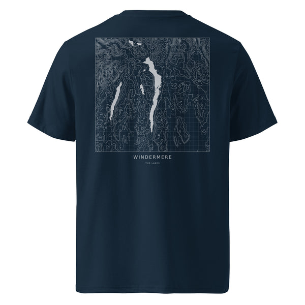Windermere Contour T-Shirt in French Navy, back view