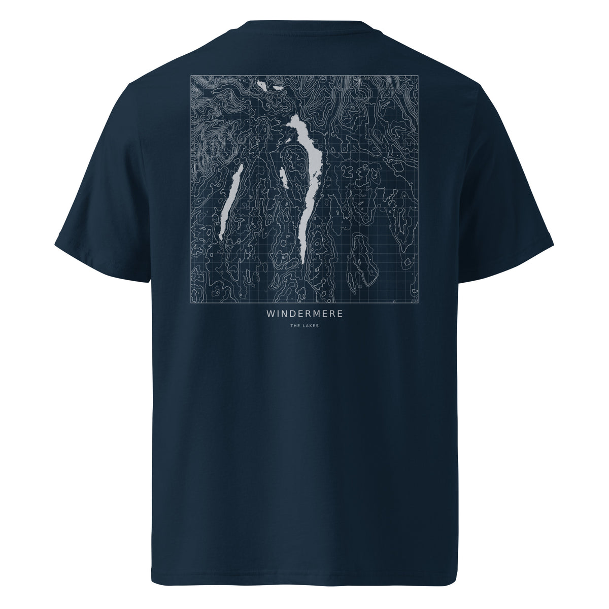 Windermere Contour T-Shirt in French Navy, back view