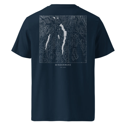 Windermere Contour T-Shirt in French Navy, back view