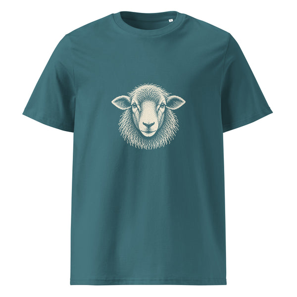Herdwick Face Organic Cotton Tee in Stargazer, front view