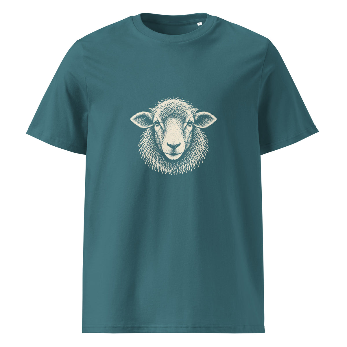 Herdwick Face Organic Cotton Tee in Stargazer, front view