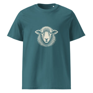 Herdwick Face Organic Cotton Tee in Stargazer, front view