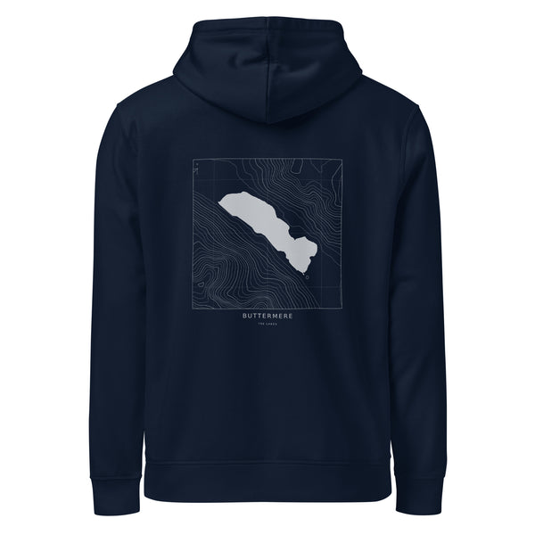 Buttermere Contour Hoodie in French Navy, back view