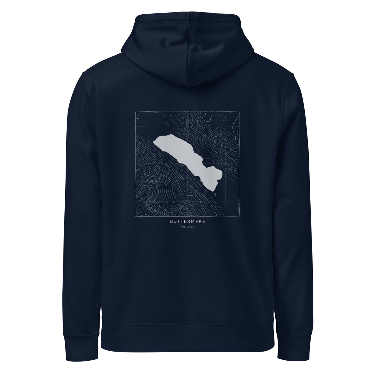 Buttermere Contour Hoodie in French Navy, back view